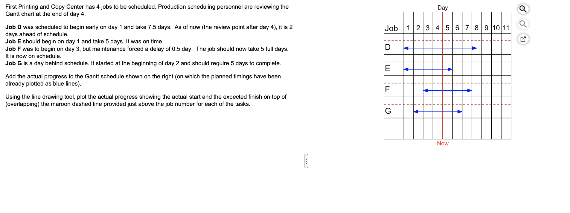 First Printing and Copy Center has 4 jobs to be