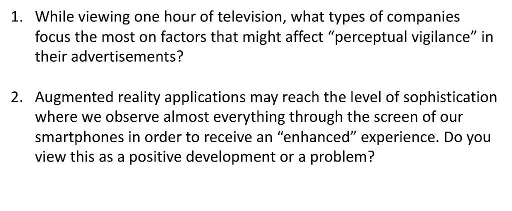 I only need answer for question number 2. 1.