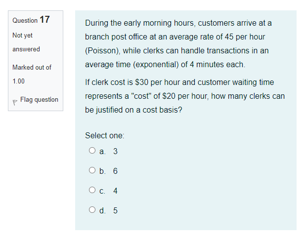 During the early morning hours, customers arrive