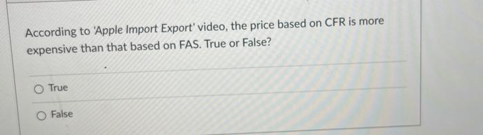 help asap According to 'Apple Import Export'