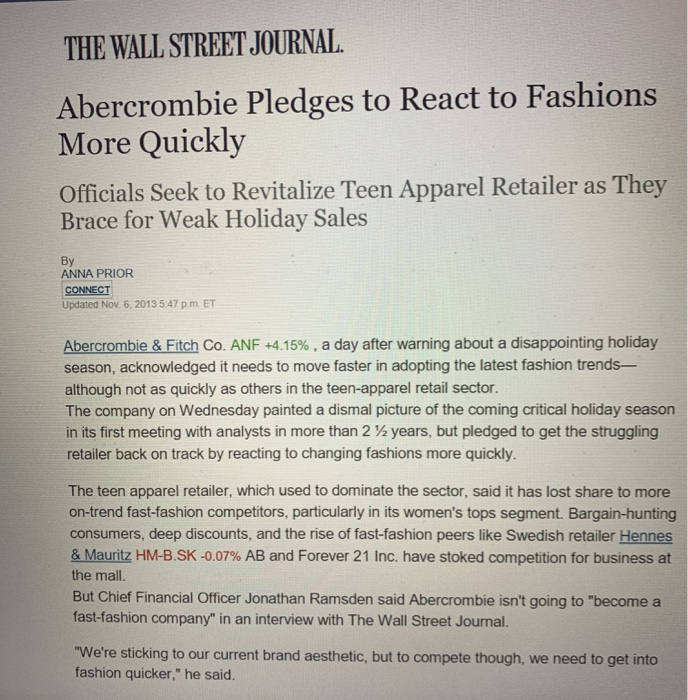 How does the current and future Abercrombie and