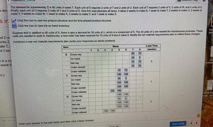 Please assist with tables through Z. thank you:)
