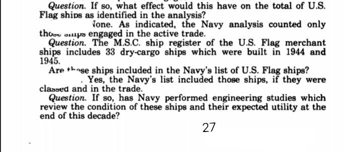 Question. If so, what effect would this have on