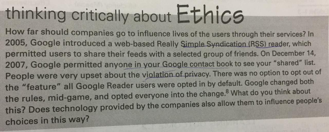 thinking critically about Ethics How far should