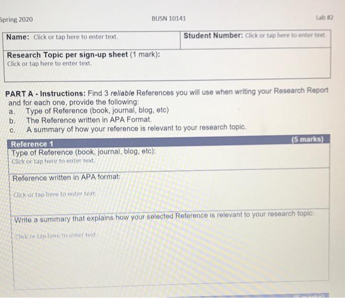 For this assignment, you will find the