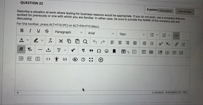 6 points View feiis Describe a situation at work