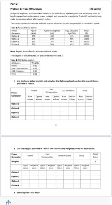 INDUSTRIAL ENGINEERING Part 2 Problem 1: