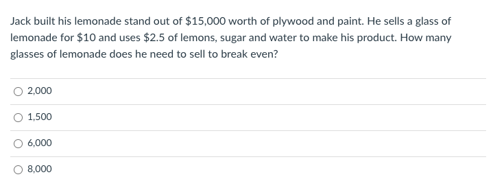 Consider the following linear programming