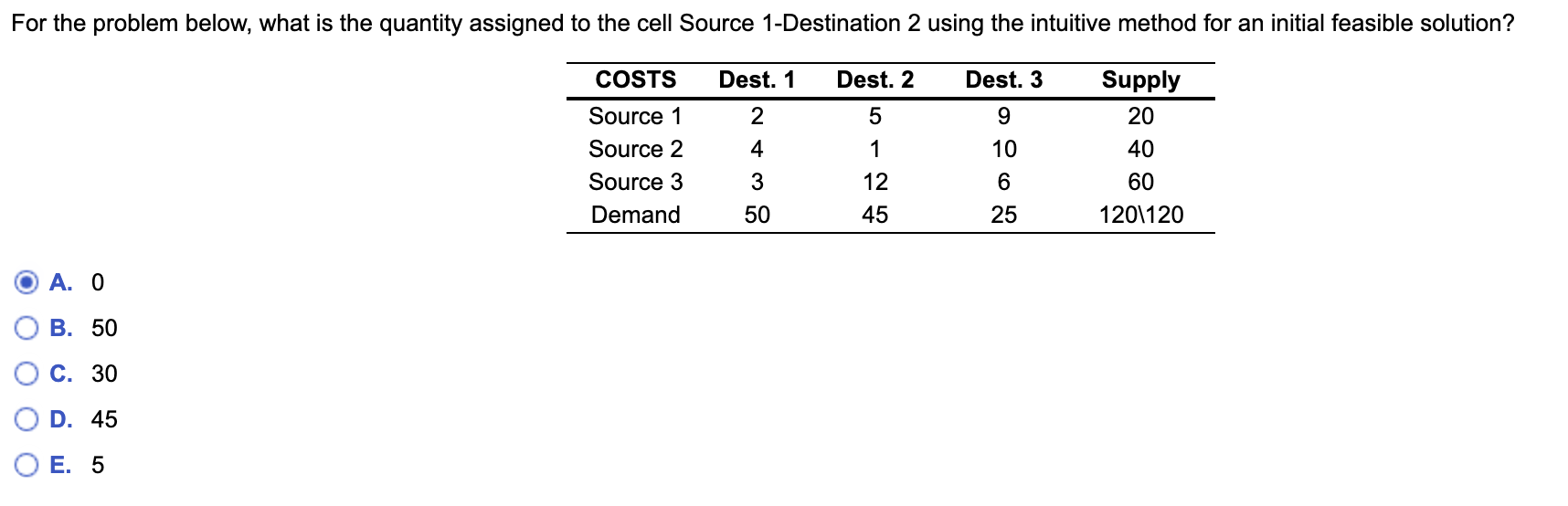 For the problem below, what is the quantity