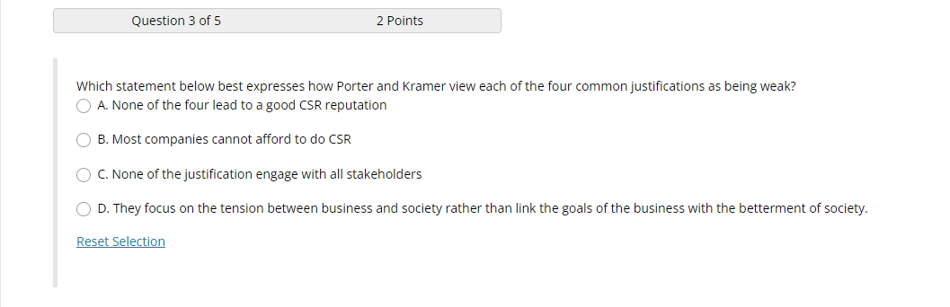 Which statement below best expresses how Porter