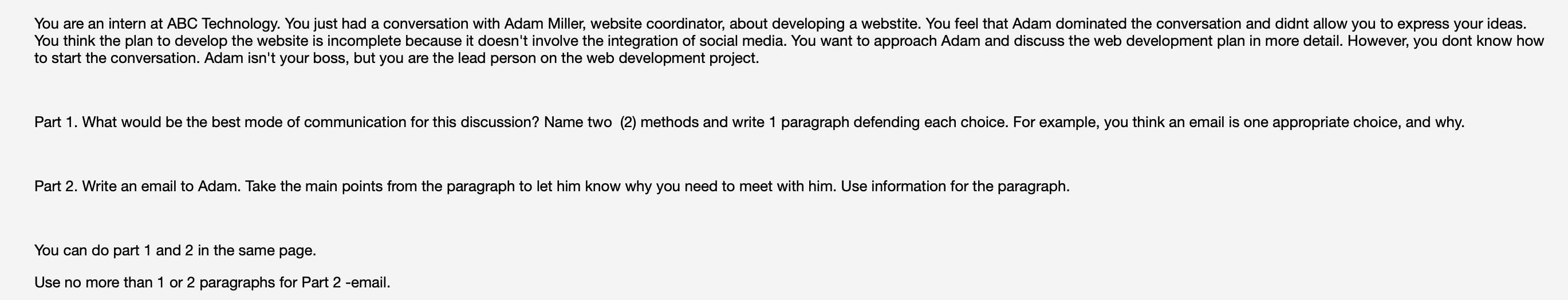 Use full email format. Please make them into