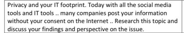 Please write 250-300 words on the above topic.