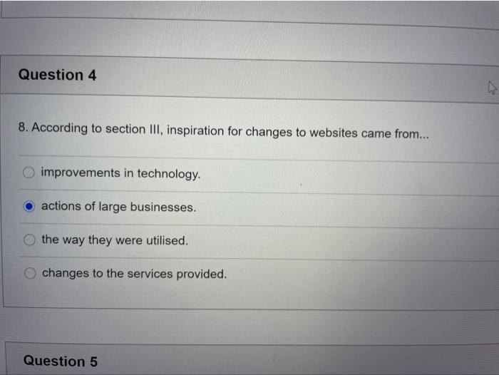 Section II. Heading 3: Development of website des