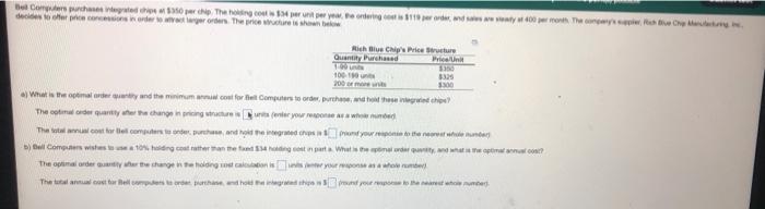 Bel Computers purchases integrated chips at $350