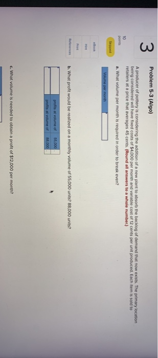 3 Problem 5-3 (Algo) 10 points A producer of