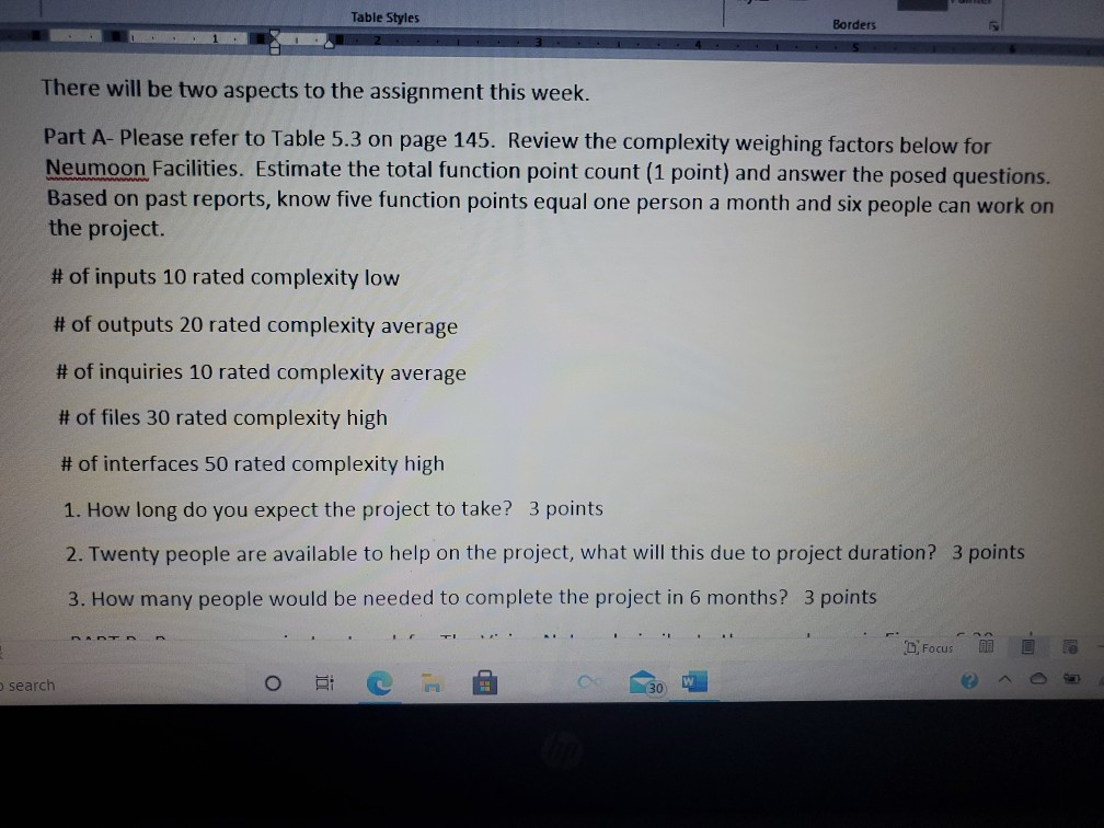 Table Styles Borders There will be two aspects to