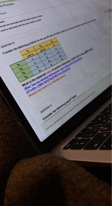 Consider the following problem for the payoff