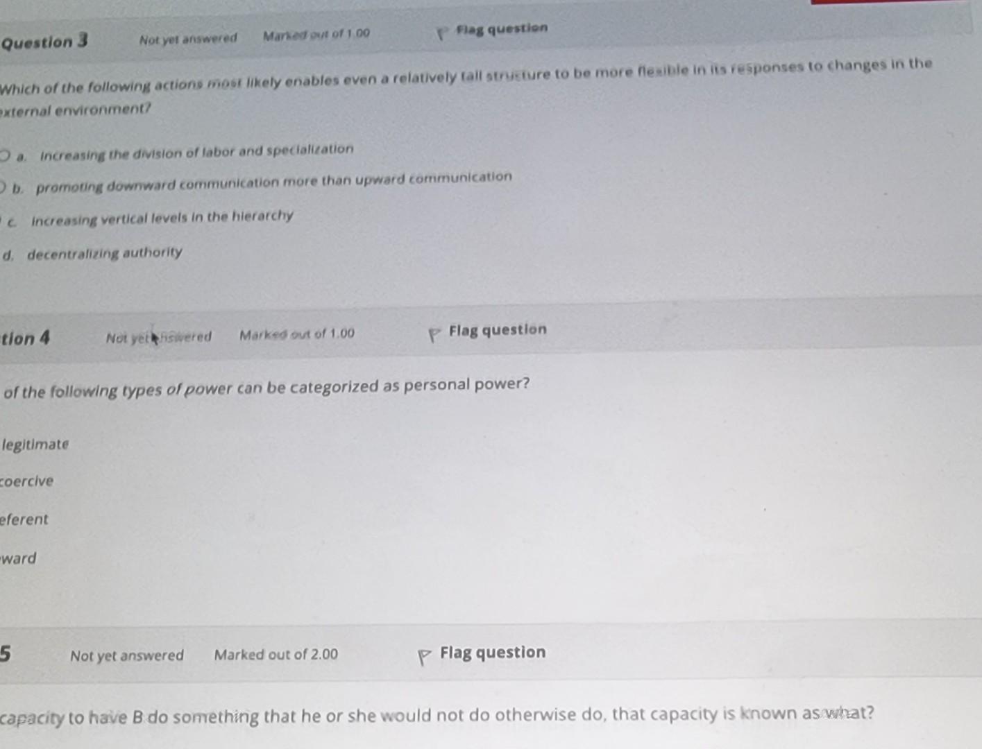 answer all these please Question 3 Not yet