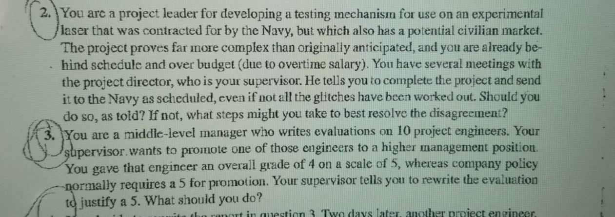 please help me to answer these two questions.