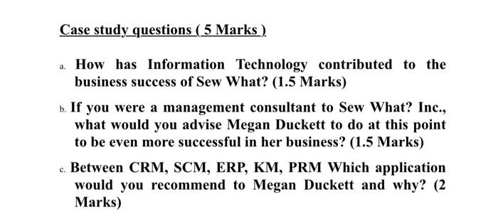 Question 3: Below is a summarized version of a