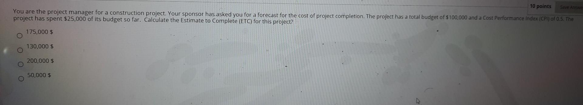 During the evaluation of the project, you found