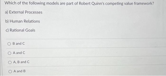 Which of the following models are part of Robert