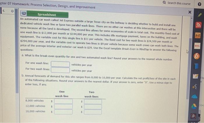 =pter 07 Homework: Process Selection, Design, and