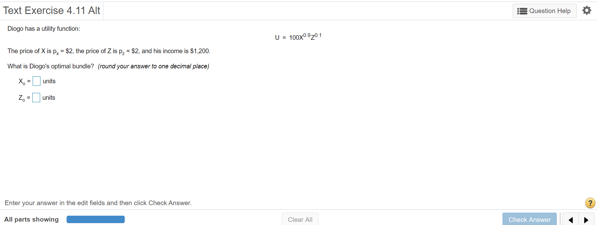 Text Exercise 4.11 Alt Question Help Diogo has a