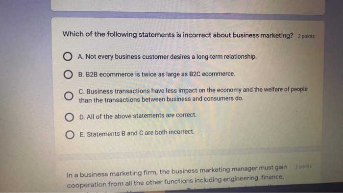 Which of the following statements is incorrect