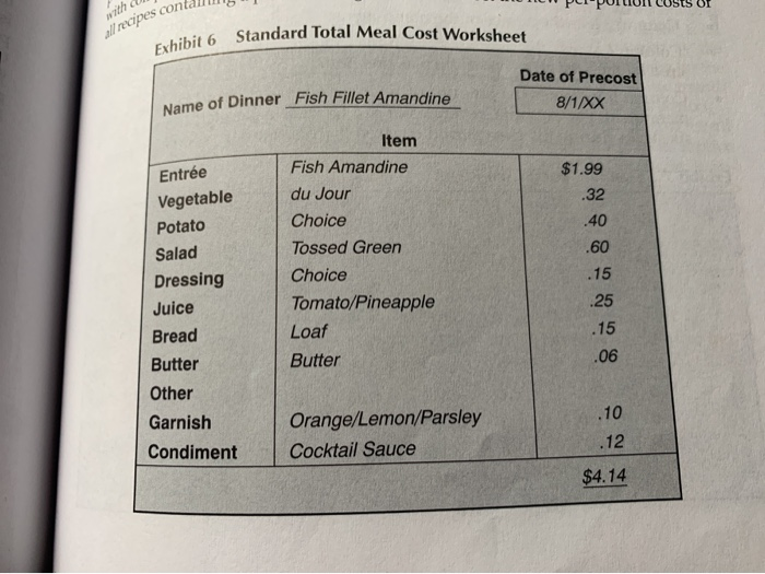 and 6, determine the following Problem 3 a. Using