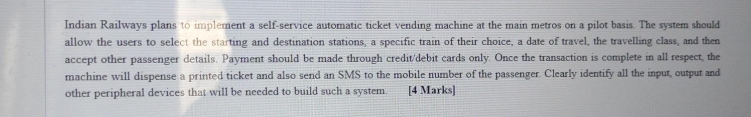 Indian Railways plans to implement a self-service