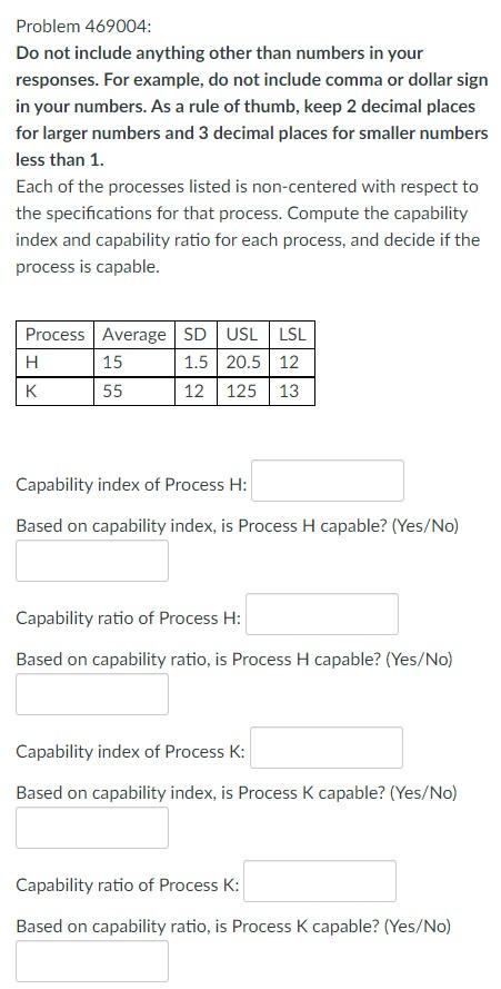 Problem 469004: Do not include anything other