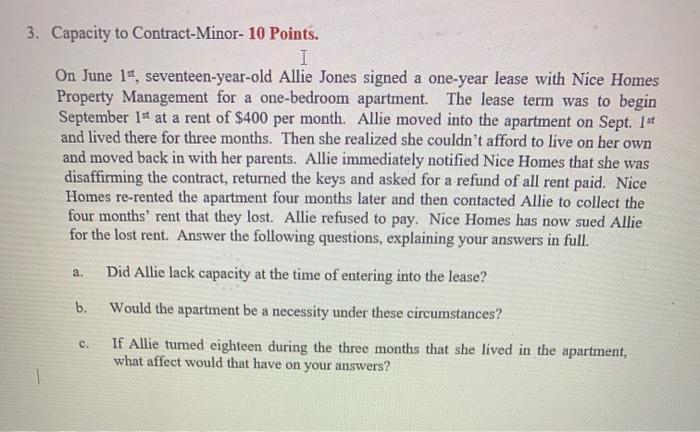 please answer question 3 half page double spaced.