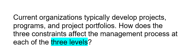 Program and Project Portfolio Management Projects