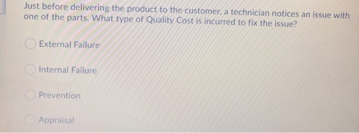 Question 50 (1 point) Which is NOT important