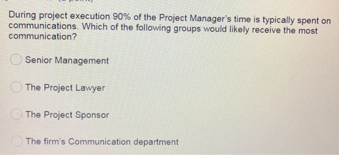 Question 50 (1 point) Which is NOT important