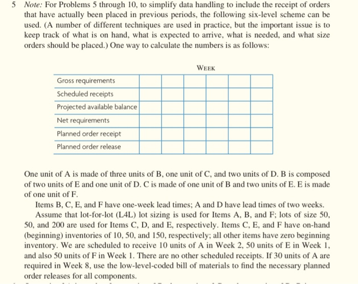 5 Note: For Problems 5 through 10, to simplify