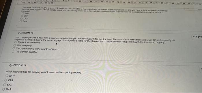 You work for Walmart the US, importer. You are