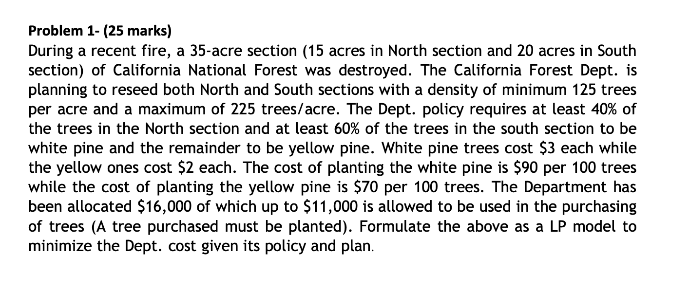 Problem 1- (25 marks) During a recent fire, a