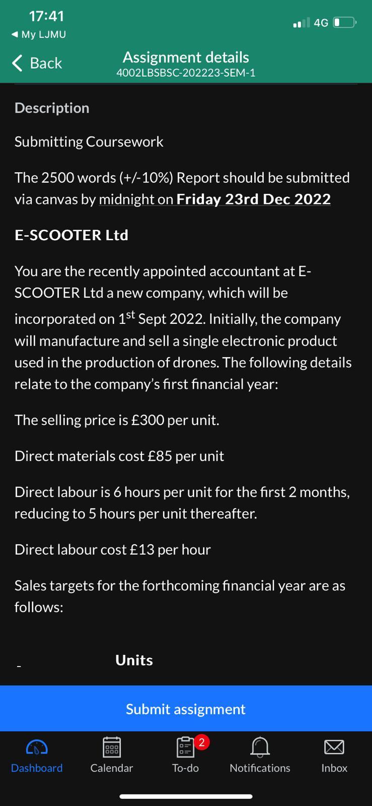 Back Assignment details 4002 LBSBSC-202223-SEM-1