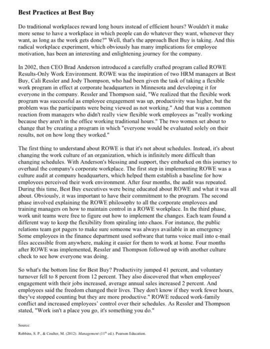 Best Practices at Best Buy Do traditional