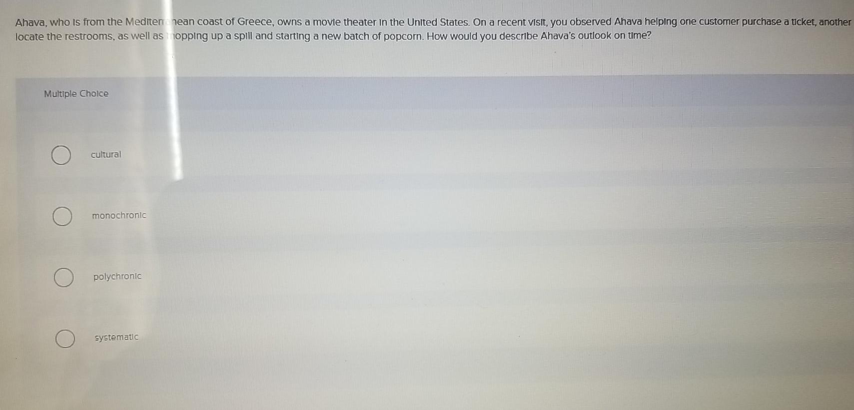 Ahava, who is from the Mediter nean coast of