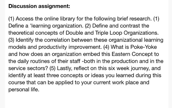 question 1- 4 Discussion assignment: (1) Access