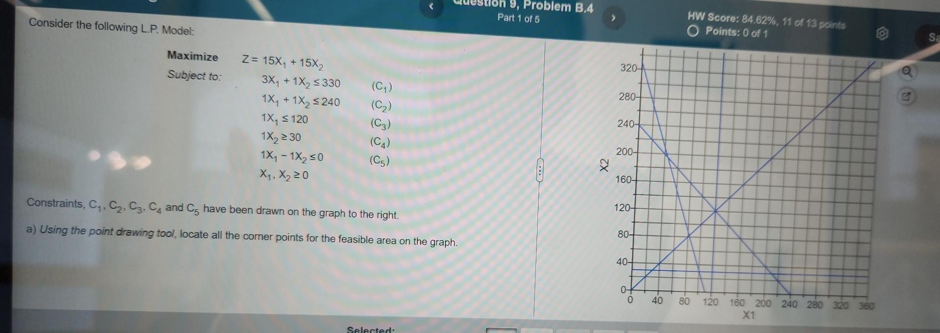 The optimum solution (using a corner point) is: