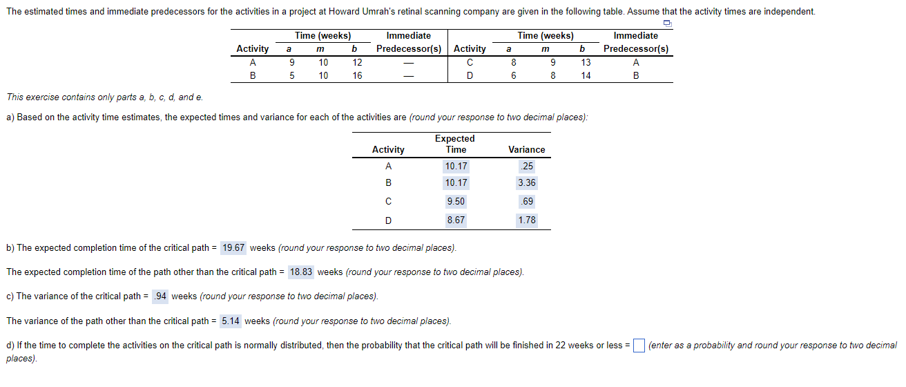 This exercise contains only parts a,b,c,d, and e.