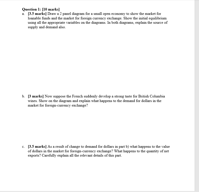 Question 1: [10 marks] a. [3.5 marks] Draw a 2