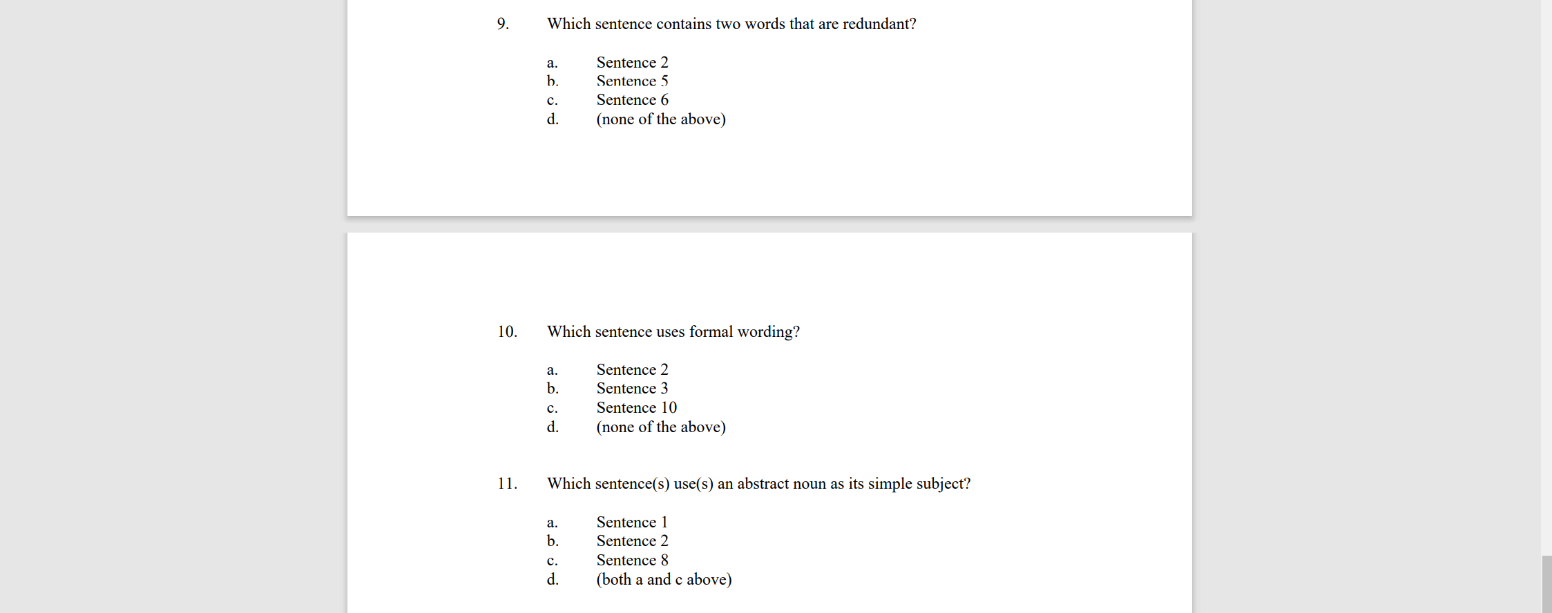 Directions: Study both the scenario and e-mail