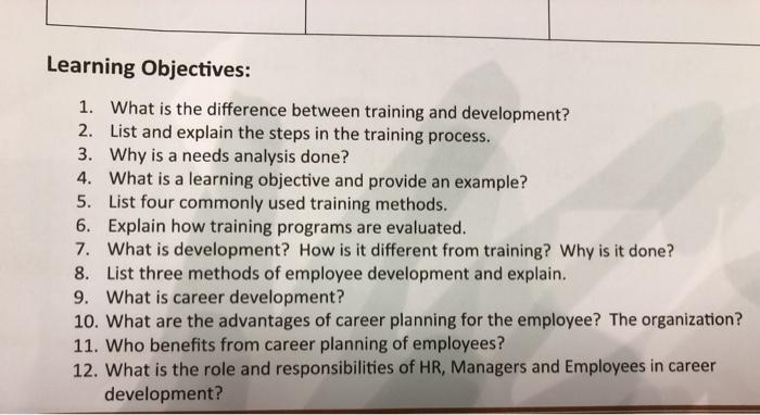 Learning Objectives: 1. What is the difference