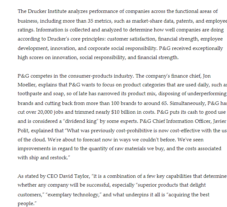 Write a one-page response to the mini case. Use