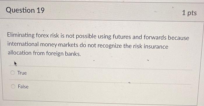 pla pls help Eliminating forex risk is not